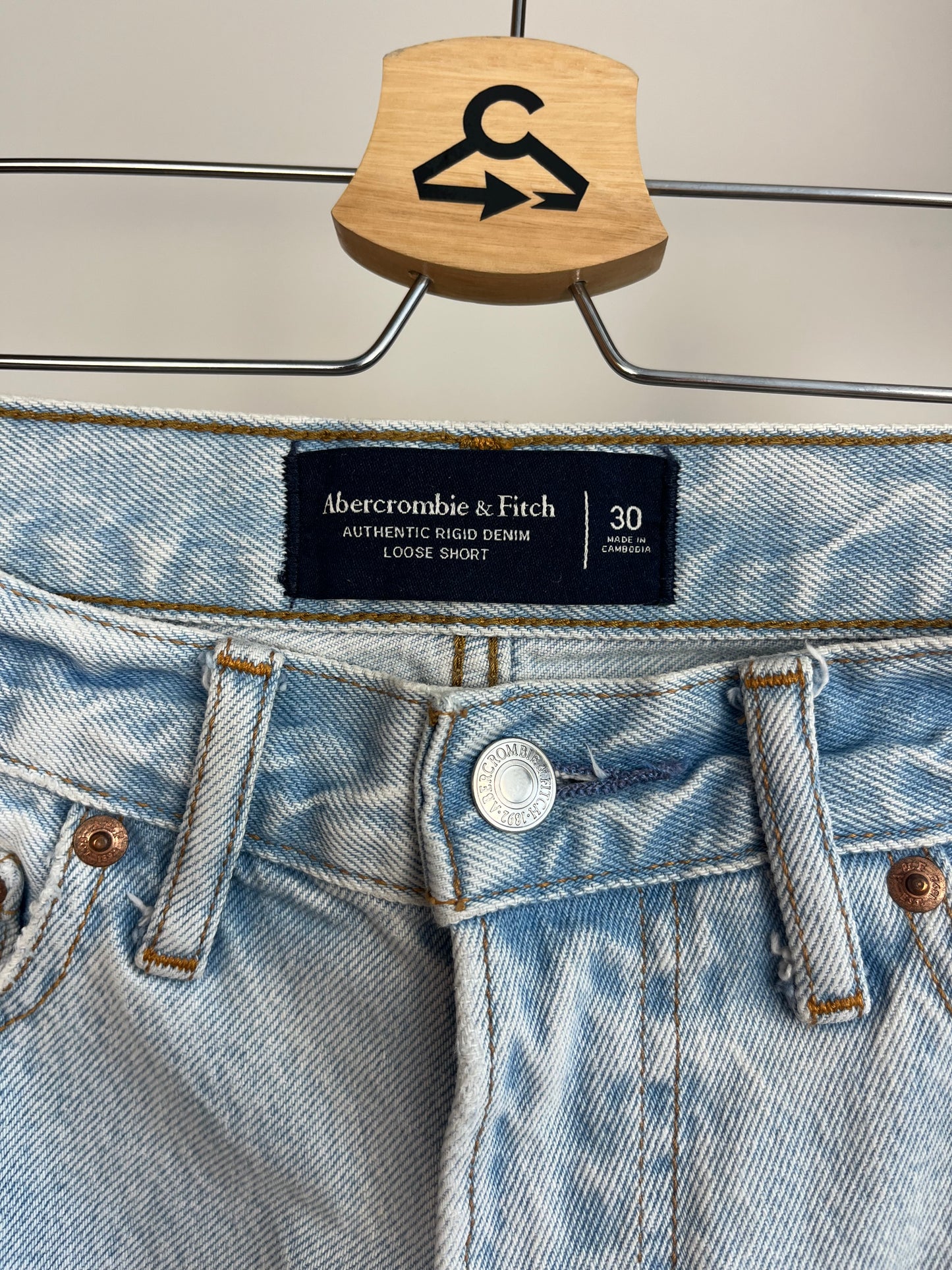 Abercrombie Light Blue Shorts W30