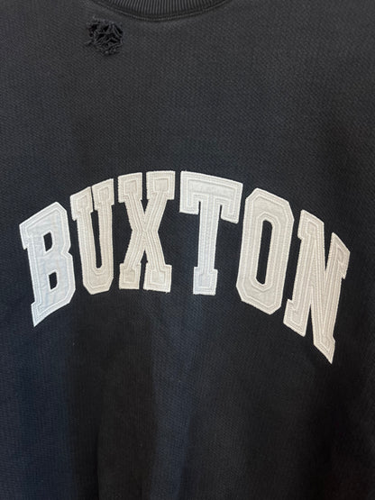 Cole Buxton Washed Navy Distressed Sweatshirt - Small