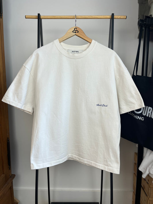 About:Blank Off White T-Shirt - Small