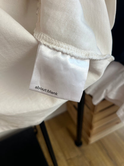 About:Blank Off White T-Shirt - Small