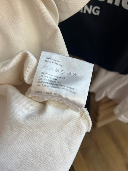 About:Blank Off White T-Shirt - Small