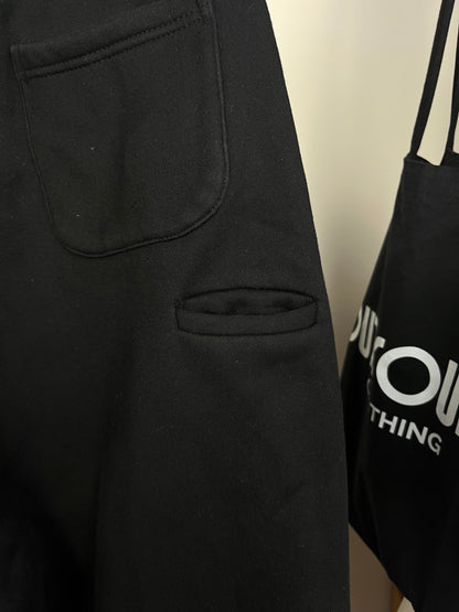 Sweats Collective Black Joggers - Medium