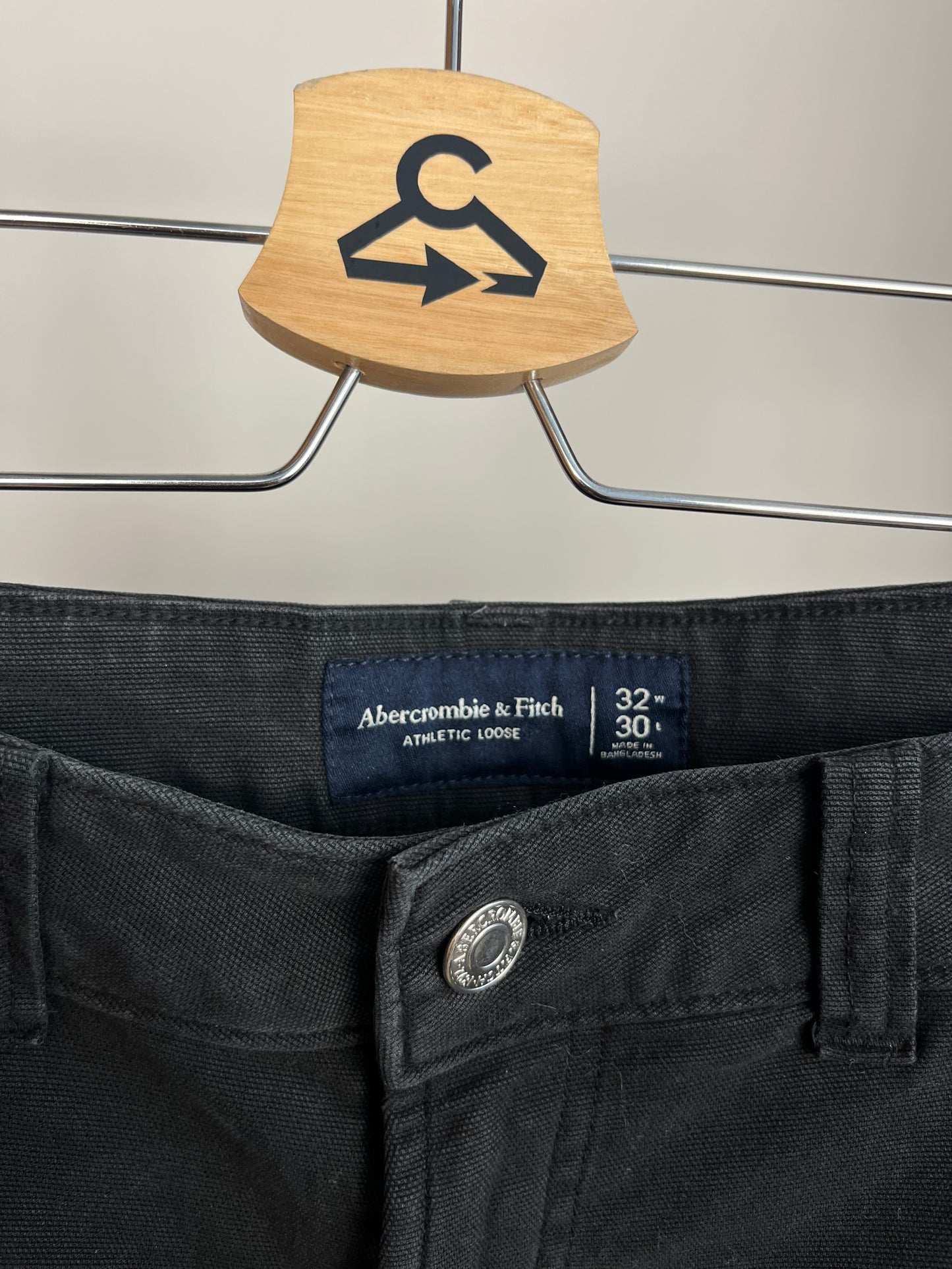 Abercrombie Black Carpenter Trousers W32 L30
