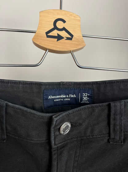 Abercrombie Black Carpenter Trousers W32 L30