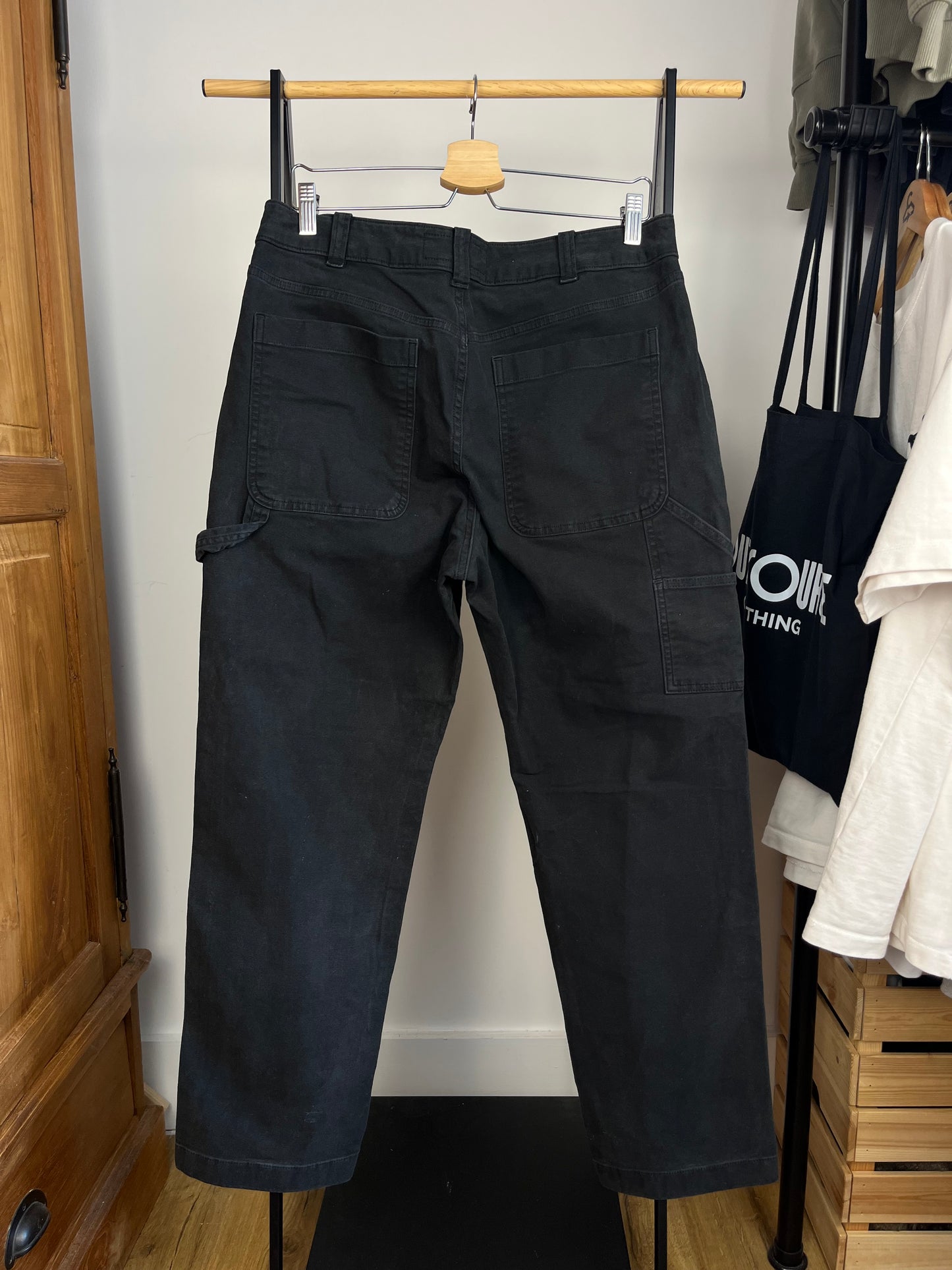 Abercrombie Black Carpenter Trousers W32 L30