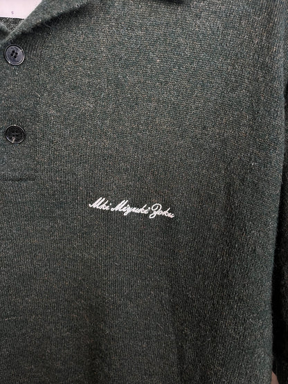 MKI Miyuki Zoku Green Knit Polo - Small