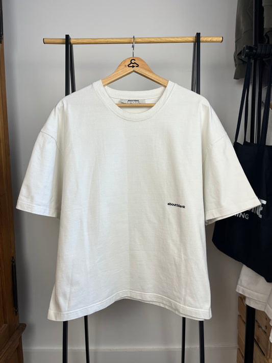About:Blank Off White T-Shirt - Large