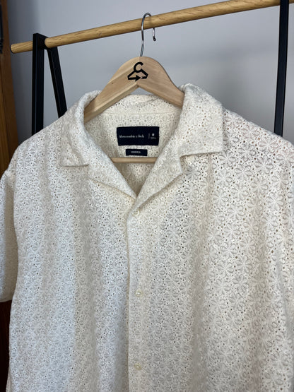 Abercrombie Cream Shirt - Medium
