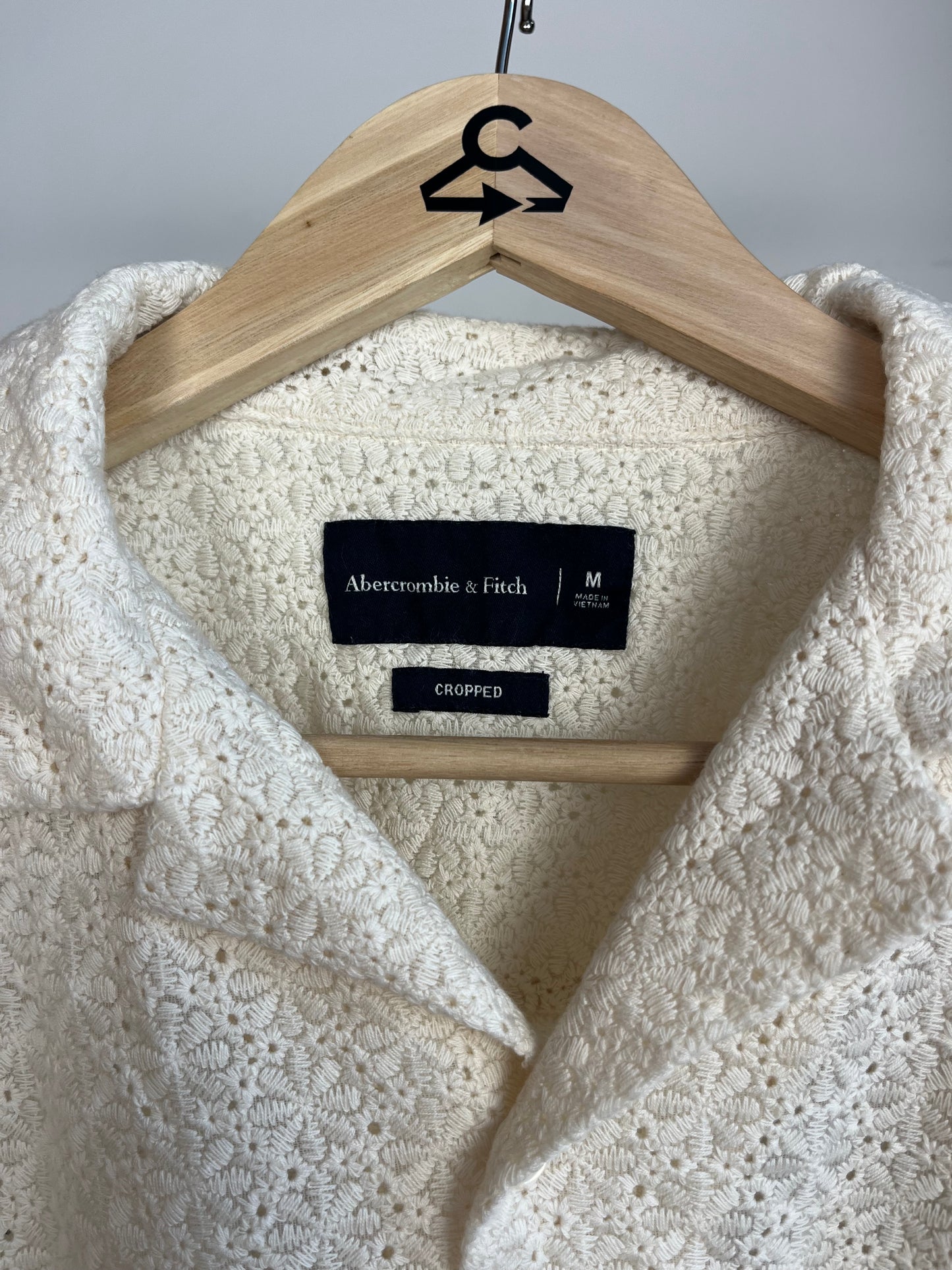 Abercrombie Cream Shirt - Medium