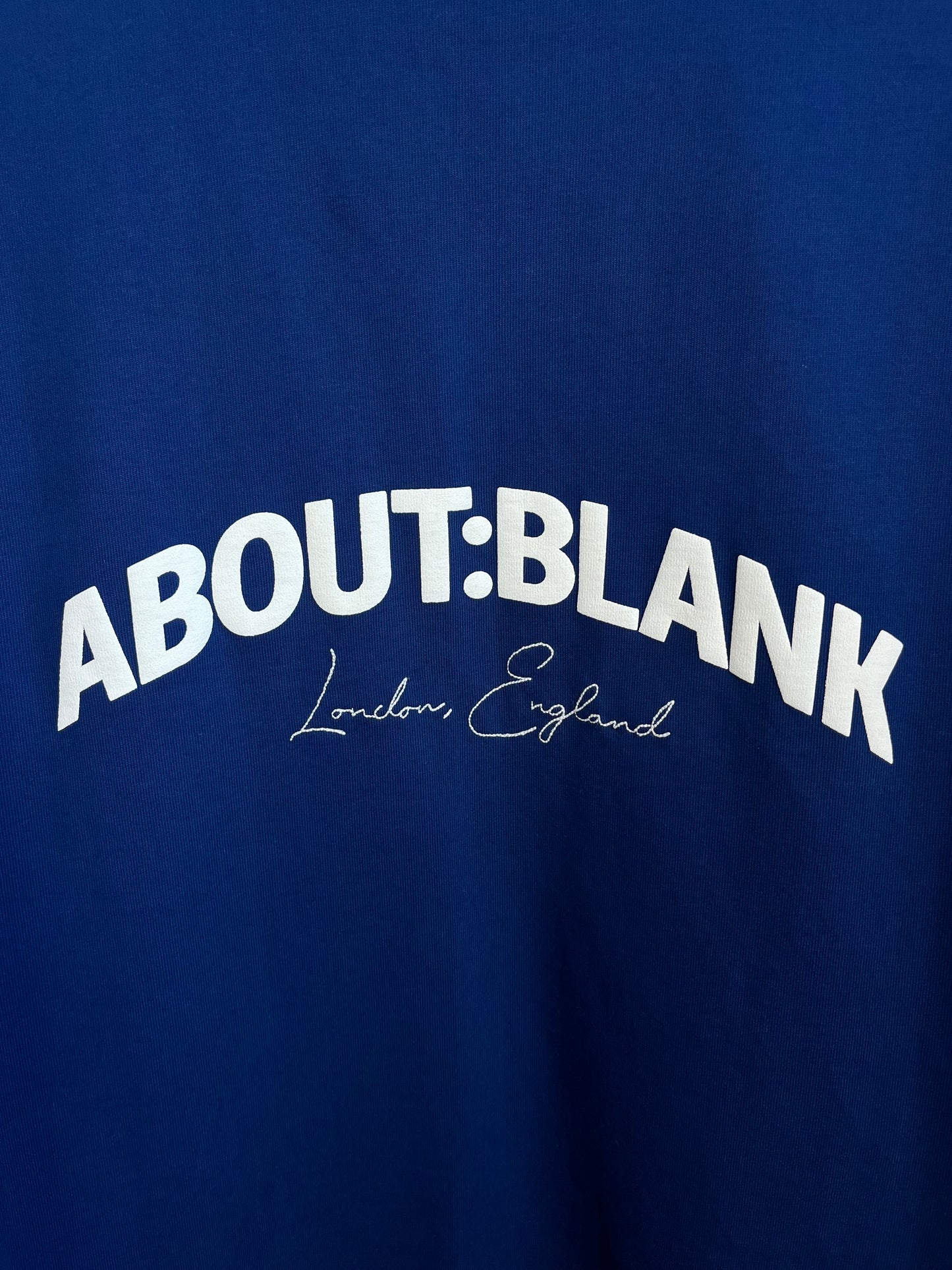 About:Blank Blue T-Shirt - Large