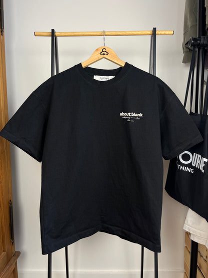 About:Blank Black T-Shirt - Small