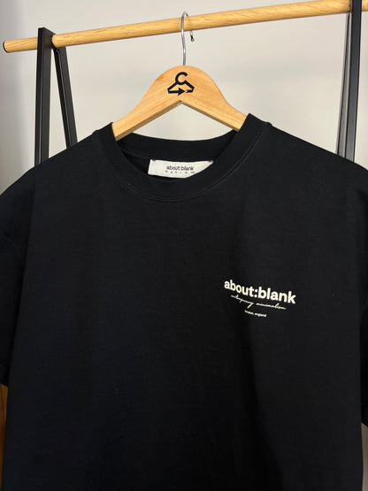 About:Blank Black T-Shirt - Small