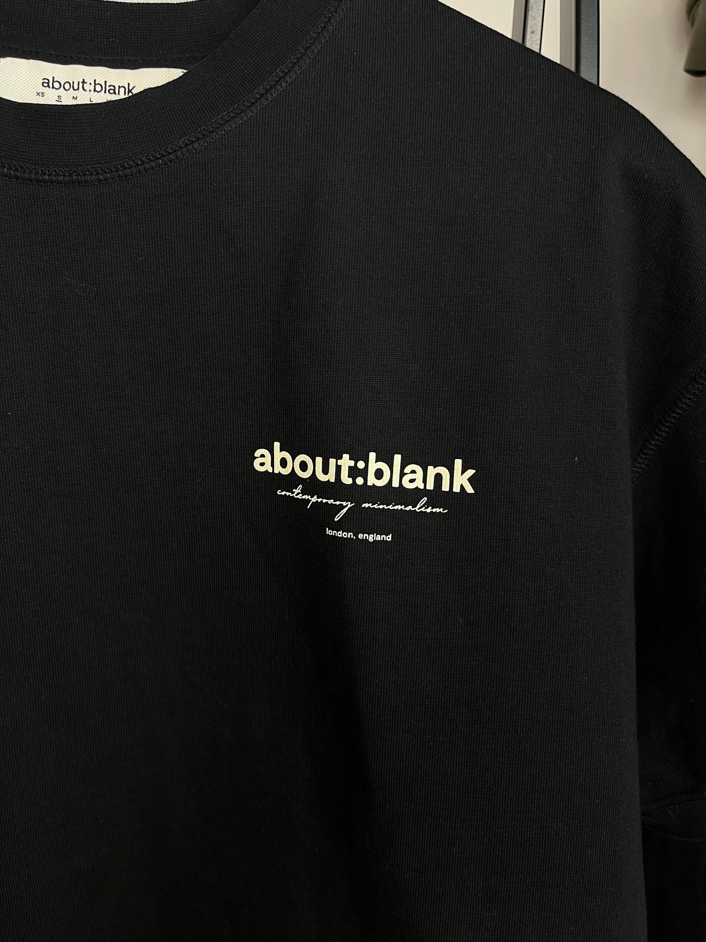 About:Blank Black T-Shirt - Small