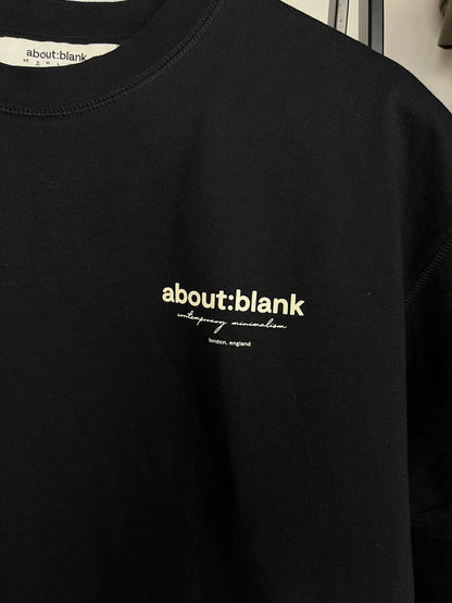 About:Blank Black T-Shirt - Small