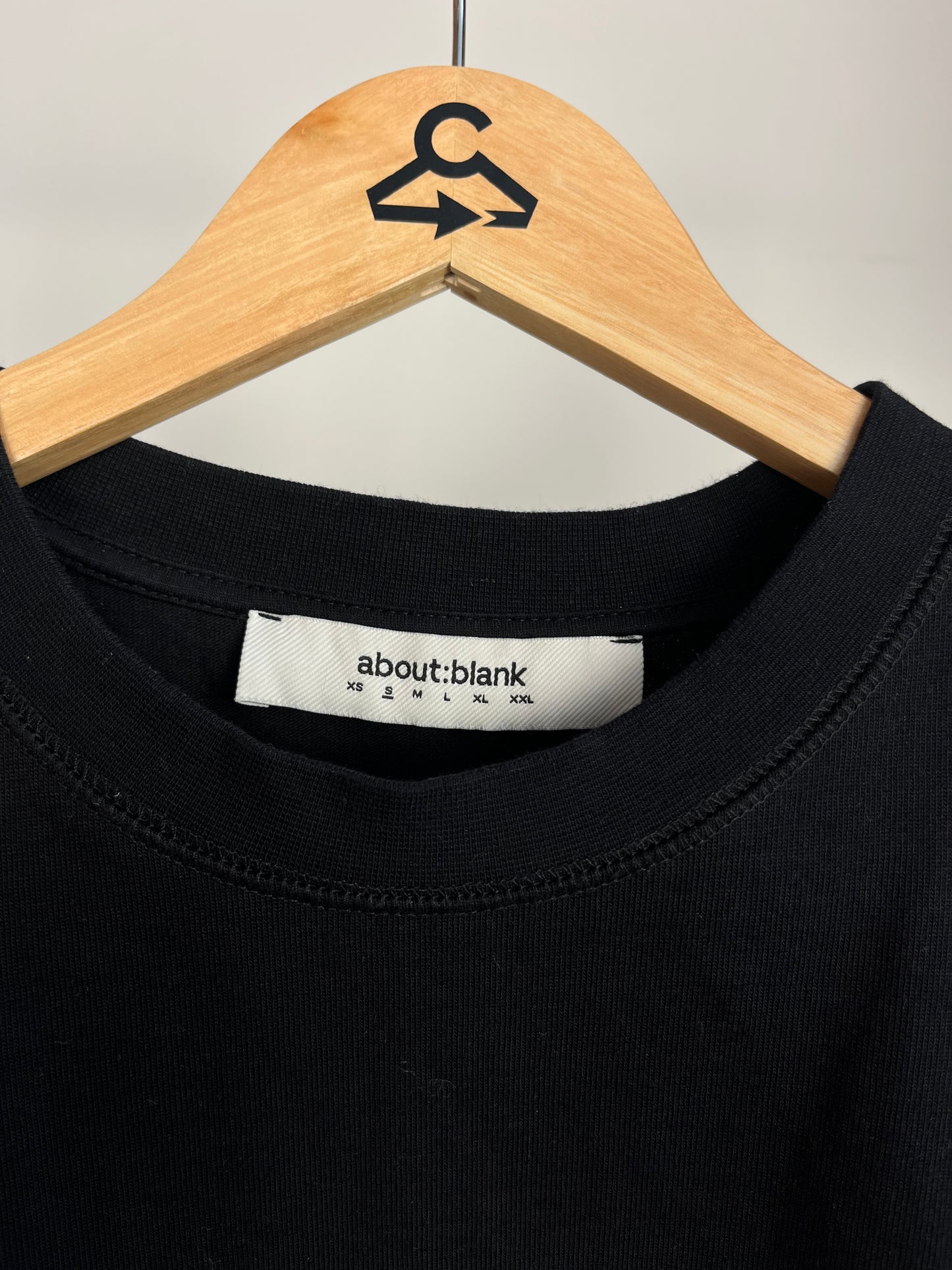 About:Blank Black T-Shirt - Small