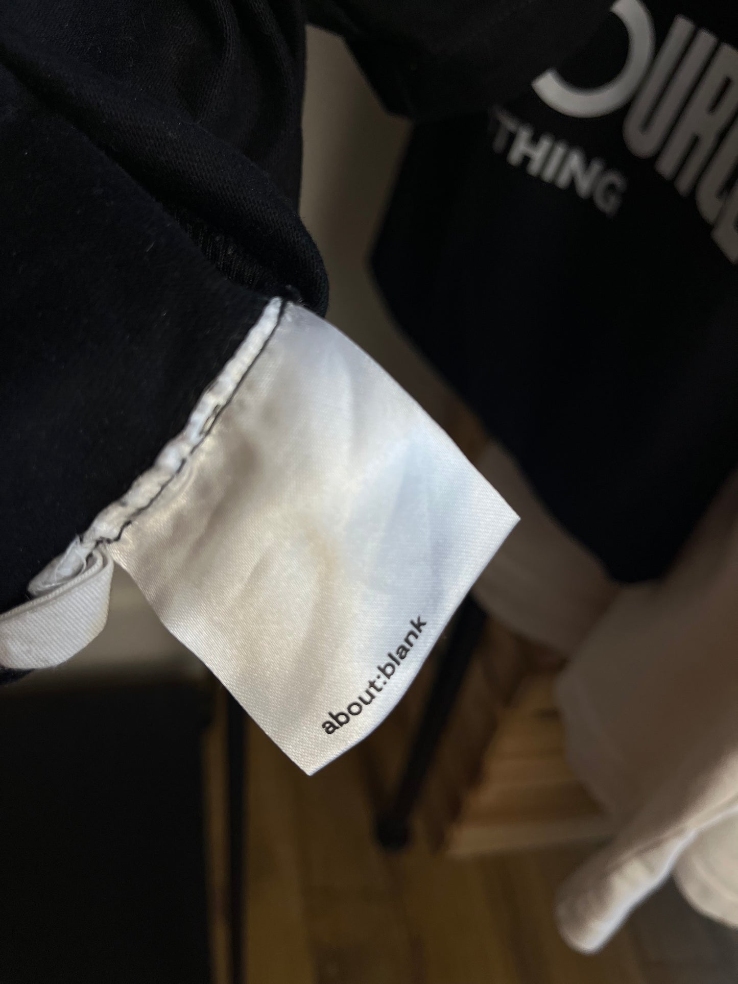 About:Blank Black T-Shirt - Small