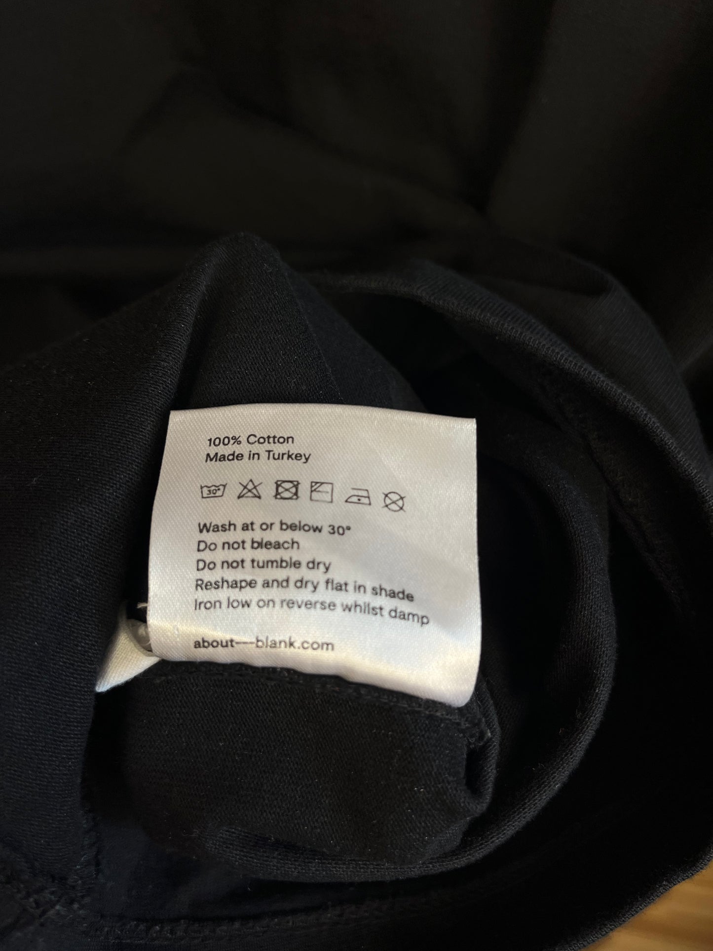 About:Blank Black T-Shirt - Small