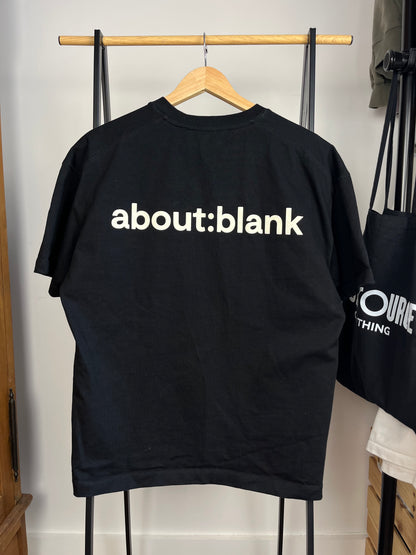 About:Blank Black T-Shirt - Small