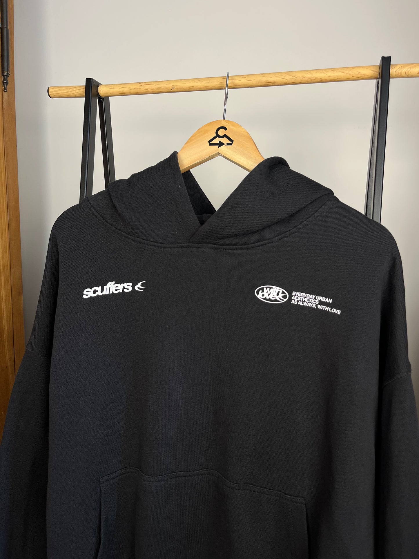 Scuffers Black Hoodie - Large