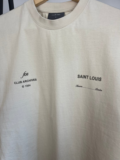 Club 1984 Beige/Cream T-Shirt - Medium
