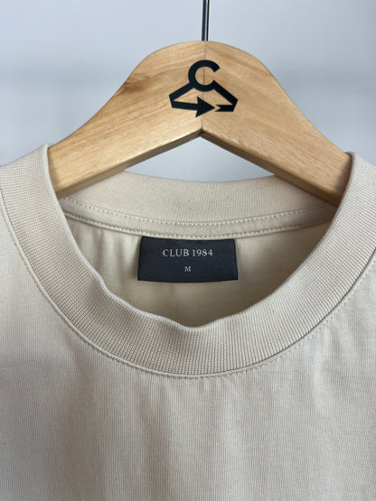 Club 1984 Beige/Cream T-Shirt - Medium