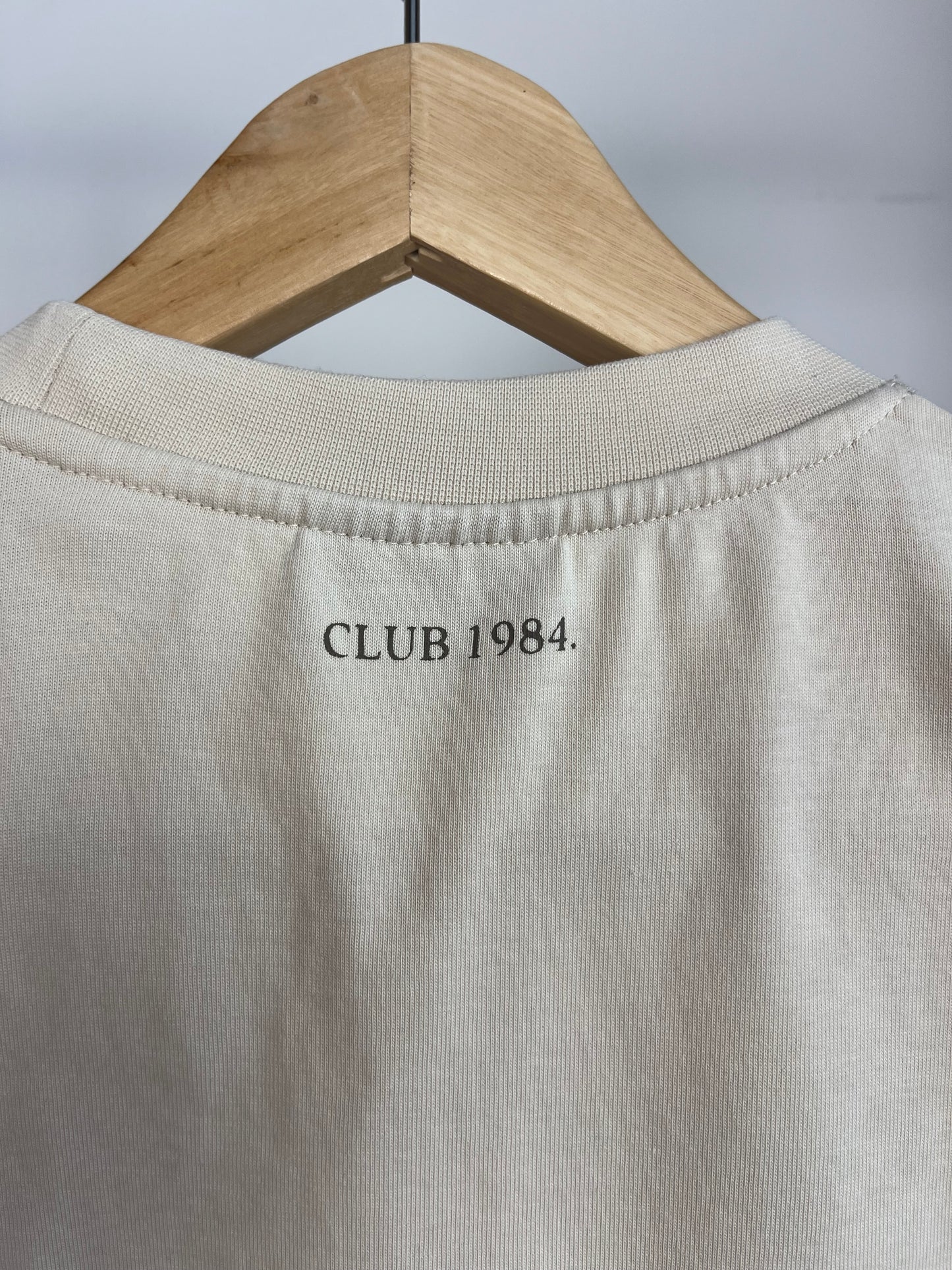 Club 1984 Beige/Cream T-Shirt - Medium